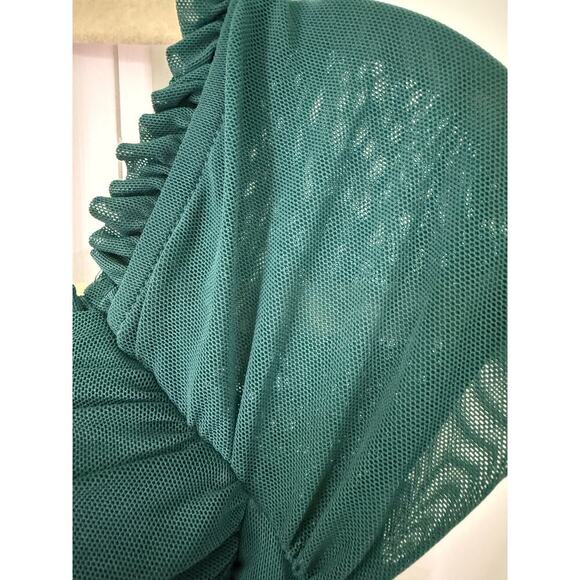 Windsor Emerald Green Scrunch Bodycon Dress - Size Medium - Picture 5 of 7